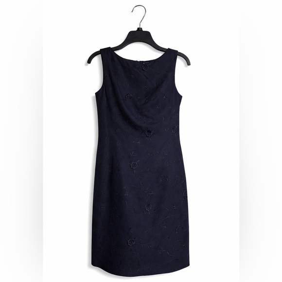 Ann Taylor Dresses & Skirts - Ann Taylor Navy Sleeveless Dress Size 2 Classic Work Wedding Occasion Like New